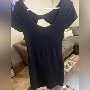Charlotte Russe Black Backless Dress